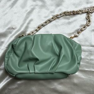 ASOS Sage green Purse with beautiful chain detail